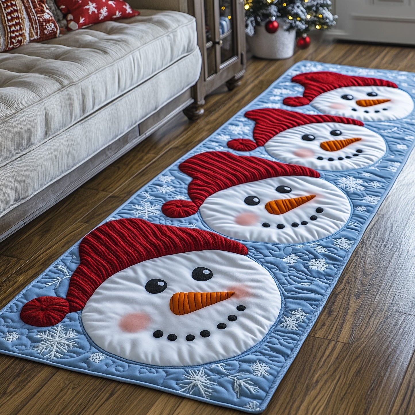 Snowman Lane Runner Rug GFTOMA5423