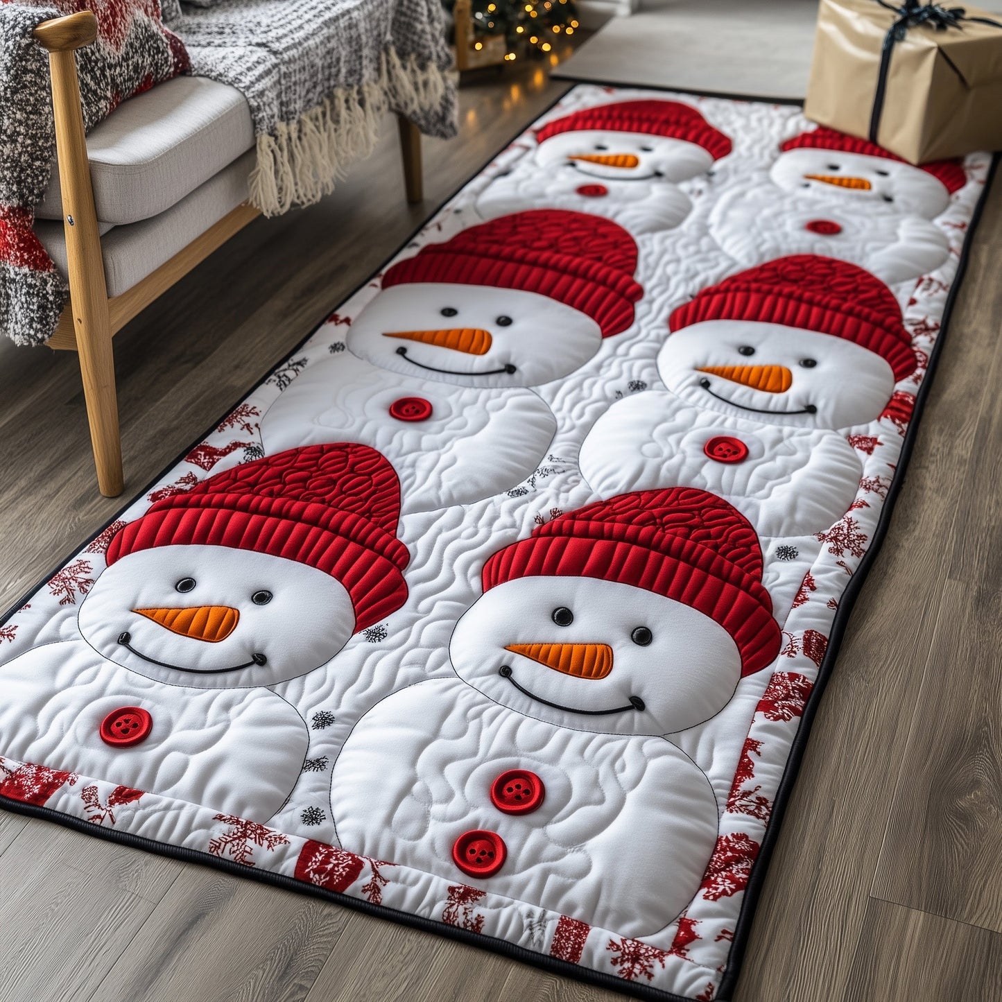 Snowman Lane Runner Rug GFTOMA5426