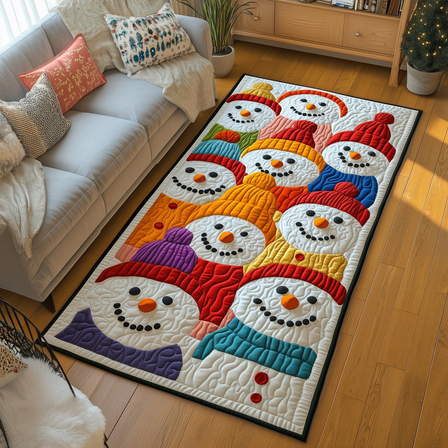 Snowman Lane Runner Rug GFTOMA5427