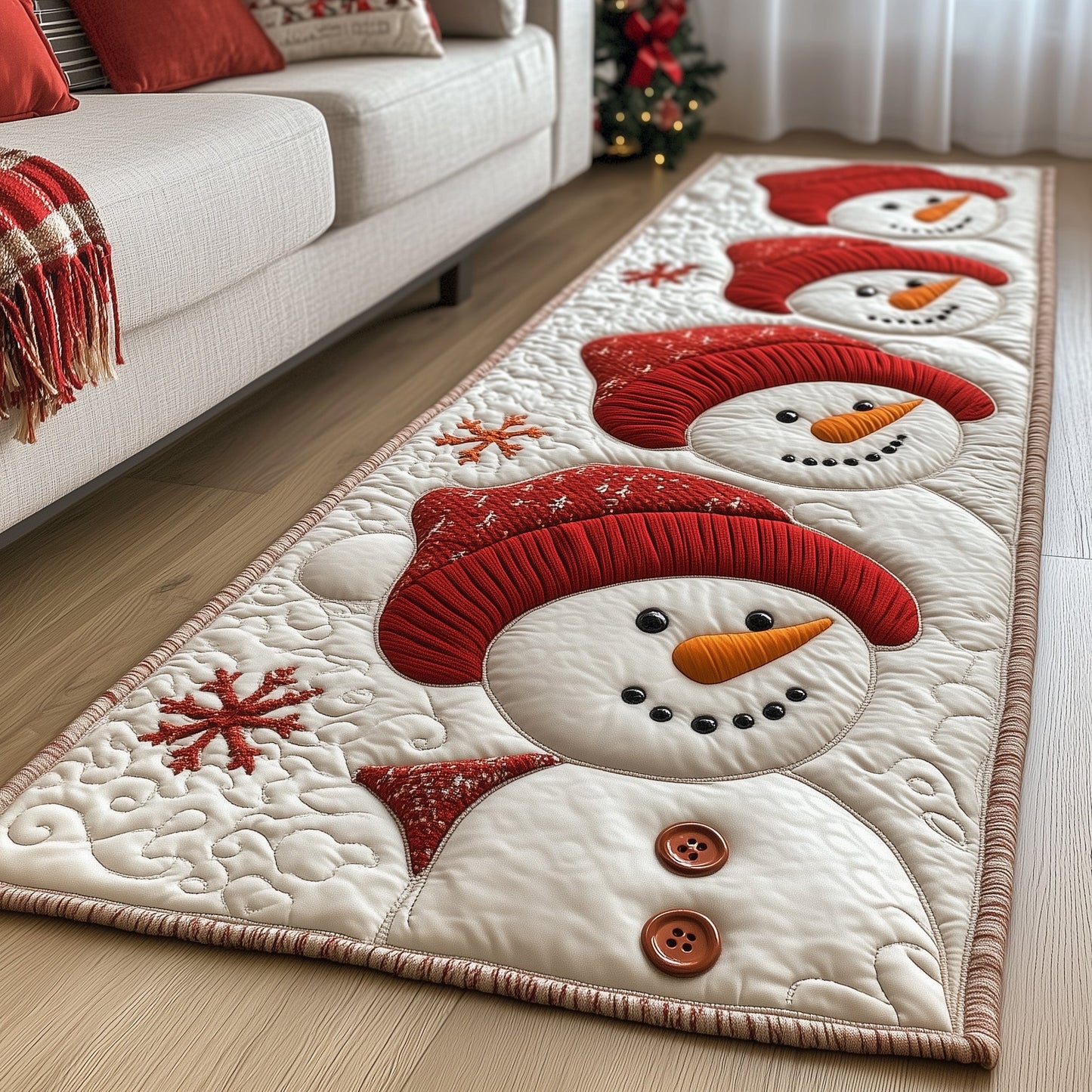 Snowman Lane Runner Rug GFTOMA5428