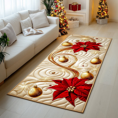 Poinsettia Bliss Runner Rug GFTOMA5464