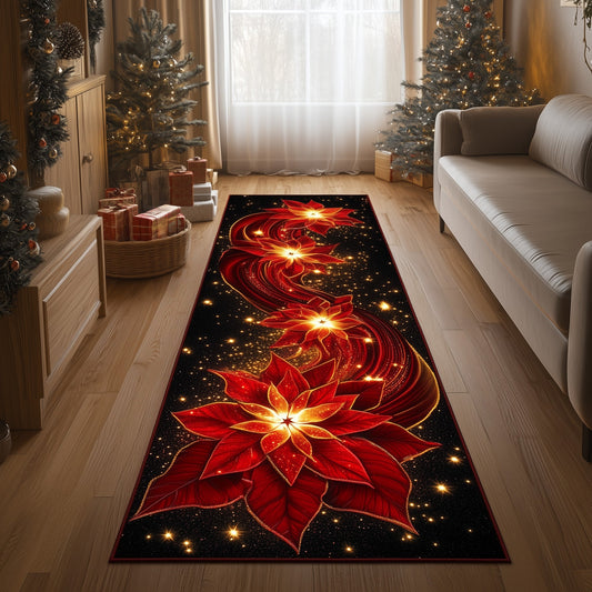 Poinsettia Bliss Runner Rug GFTOMA5467