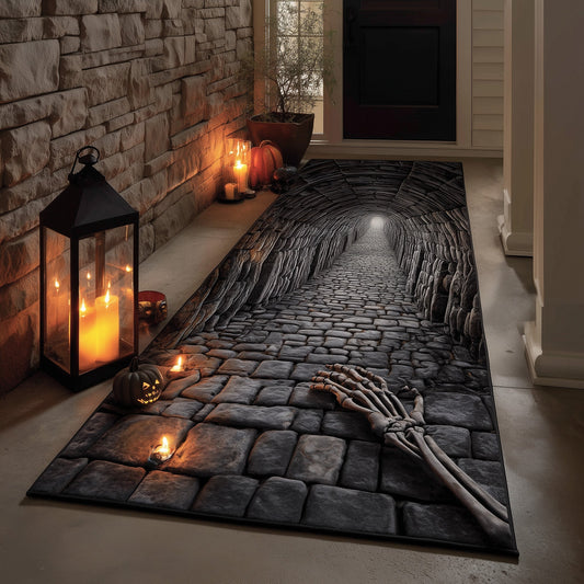 Spooky Skeleton Runner Rug GFTOMA5475