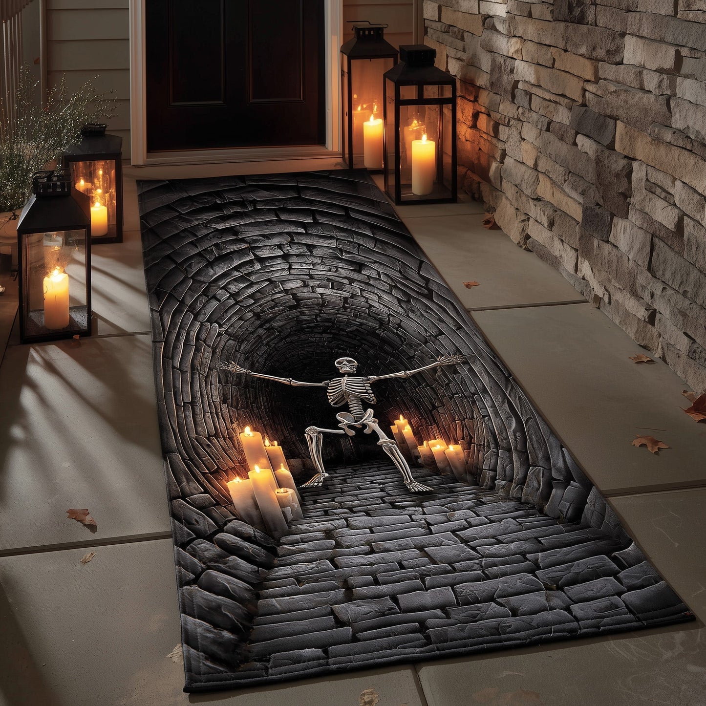 Spooky Skeleton Runner Rug GFTOMA5477