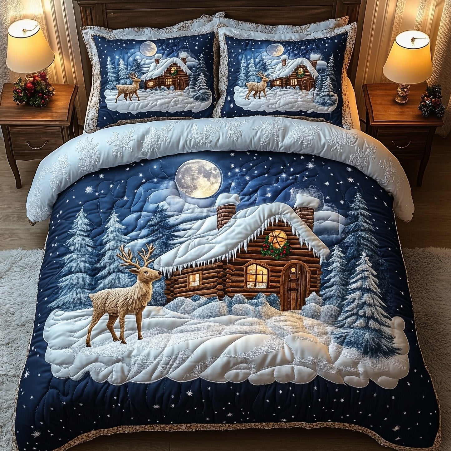 Winter Cabin Duvet Cover Set GFTOMA5504