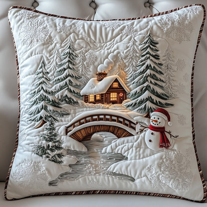 Winter Cabin Quilted Pillow Case GFTOMA5510