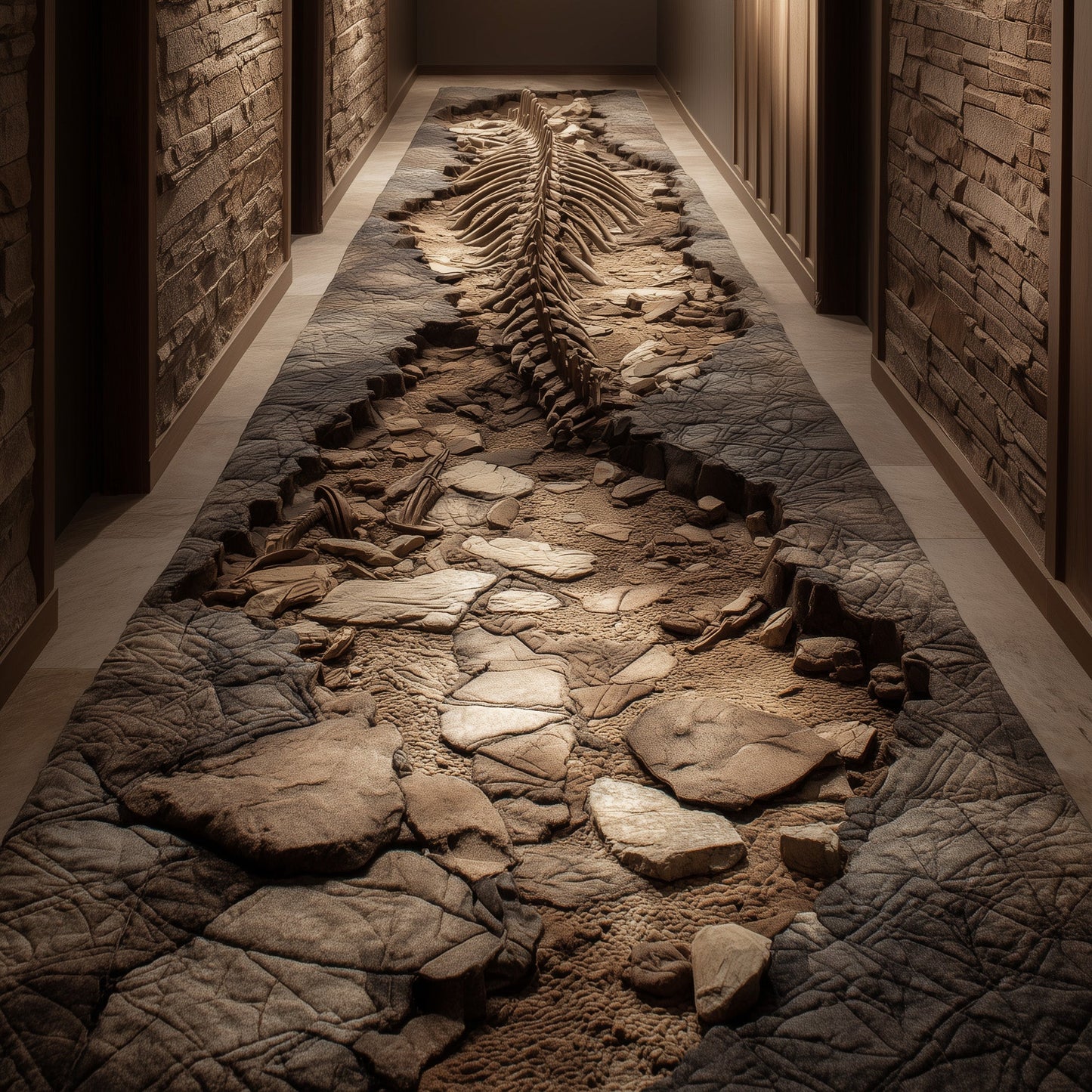 Fossil Dig Runner Rug GFTOMA5549