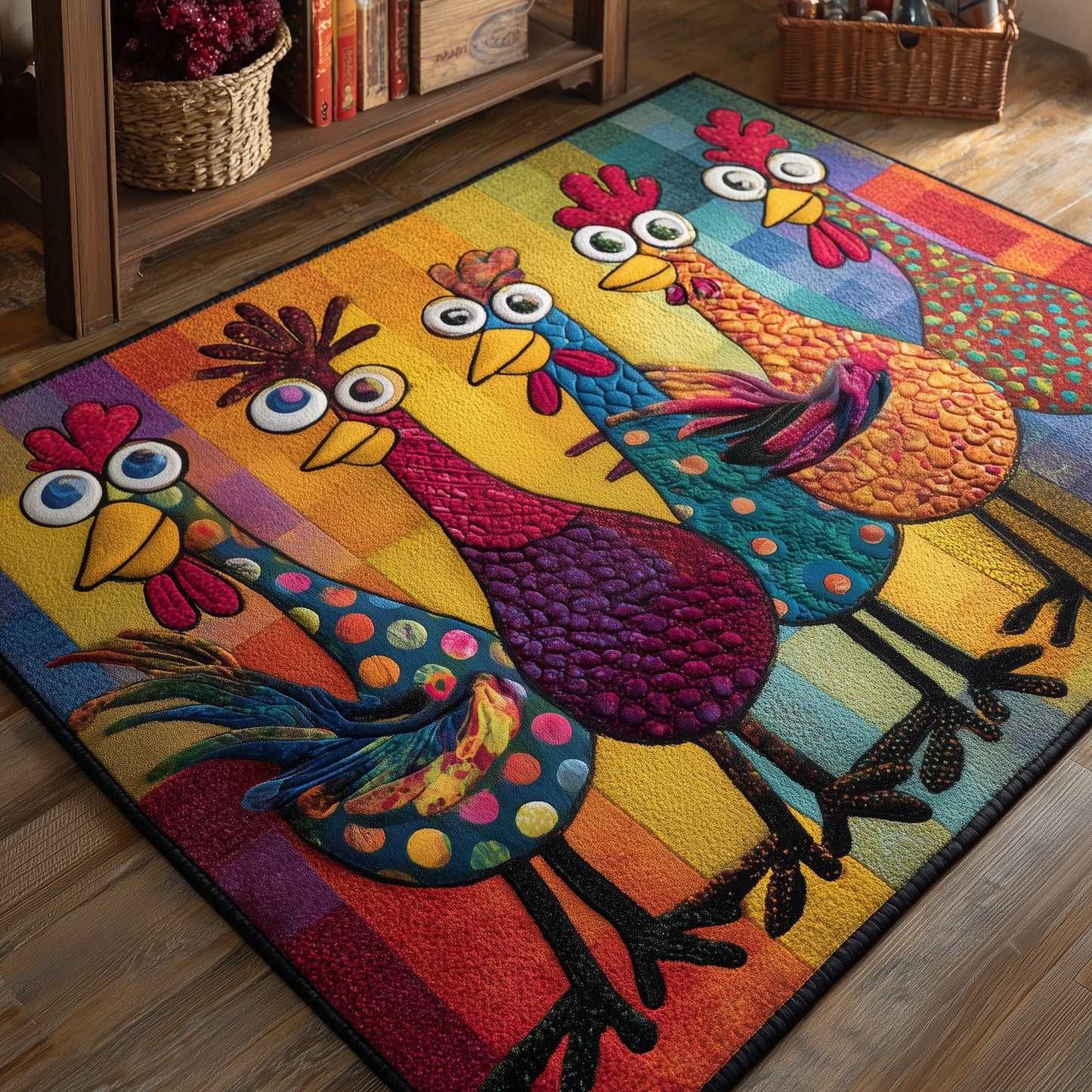 Funky Chicken Area Rug GFTOMA5606