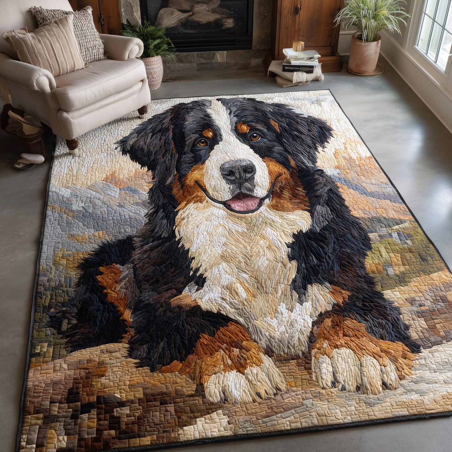 Bernese Mountain Area Rug GFTOMA5653