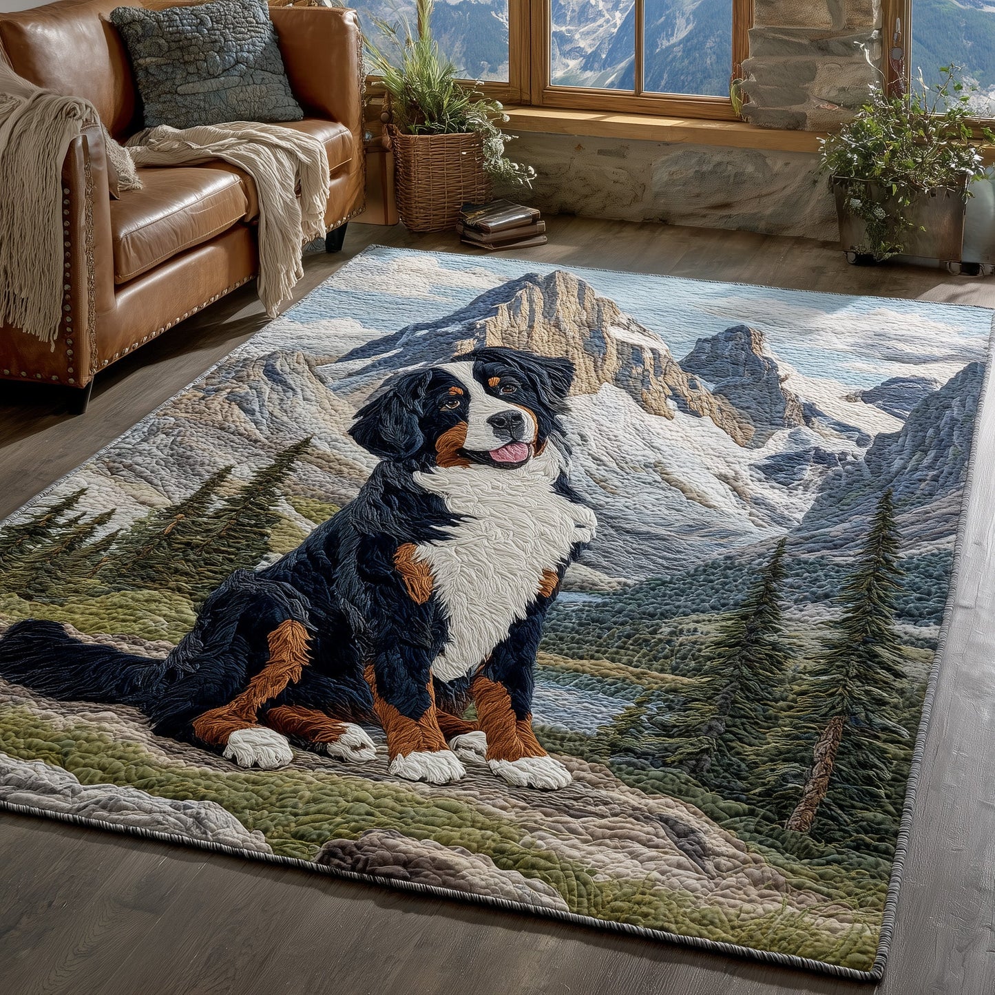 Bernese Mountain Area Rug GFTOMA5656