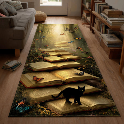 Whimsical Cat Runner Rug GFTOMA5735