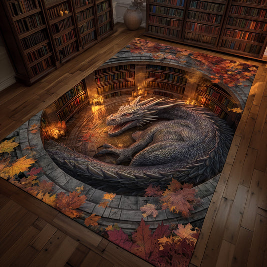 Library Dragon Area Rug GFTOMA5763