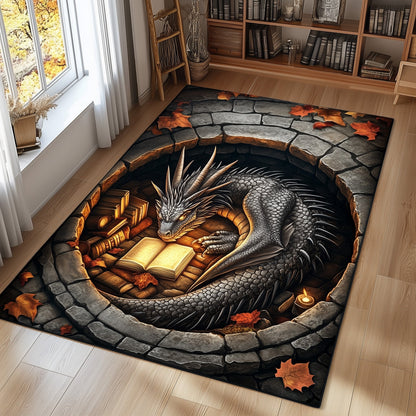 Library Dragon Area Rug GFTOMA5764