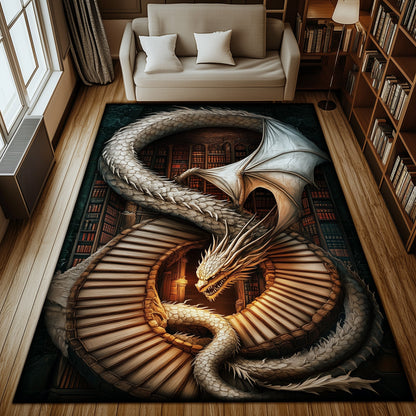 Library Dragon Area Rug GFTOMA5766