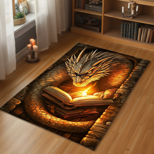 Library Dragon Area Rug GFTOMA5767