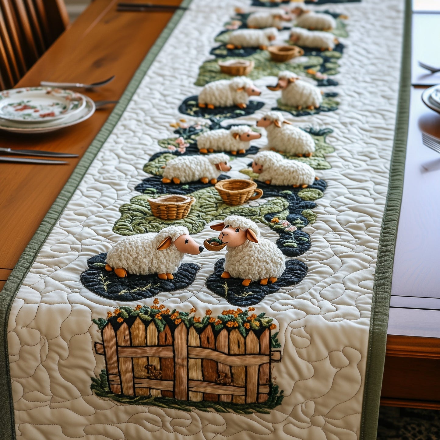 Sheep Quilted Table Runner GFTOMA580