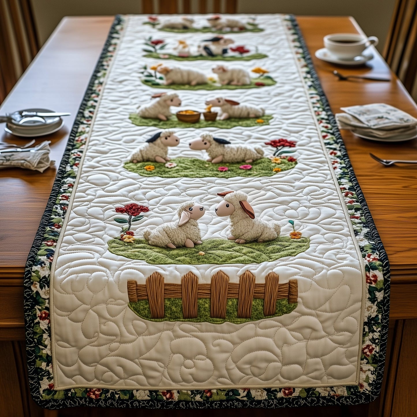 Sheep Quilted Table Runner GFTOMA581