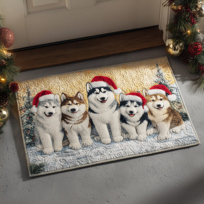 Festive Husky Doormat GFTOMA5835