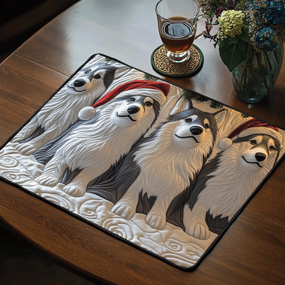 Festive Husky Quilted PlaceMat GFTOMA5838