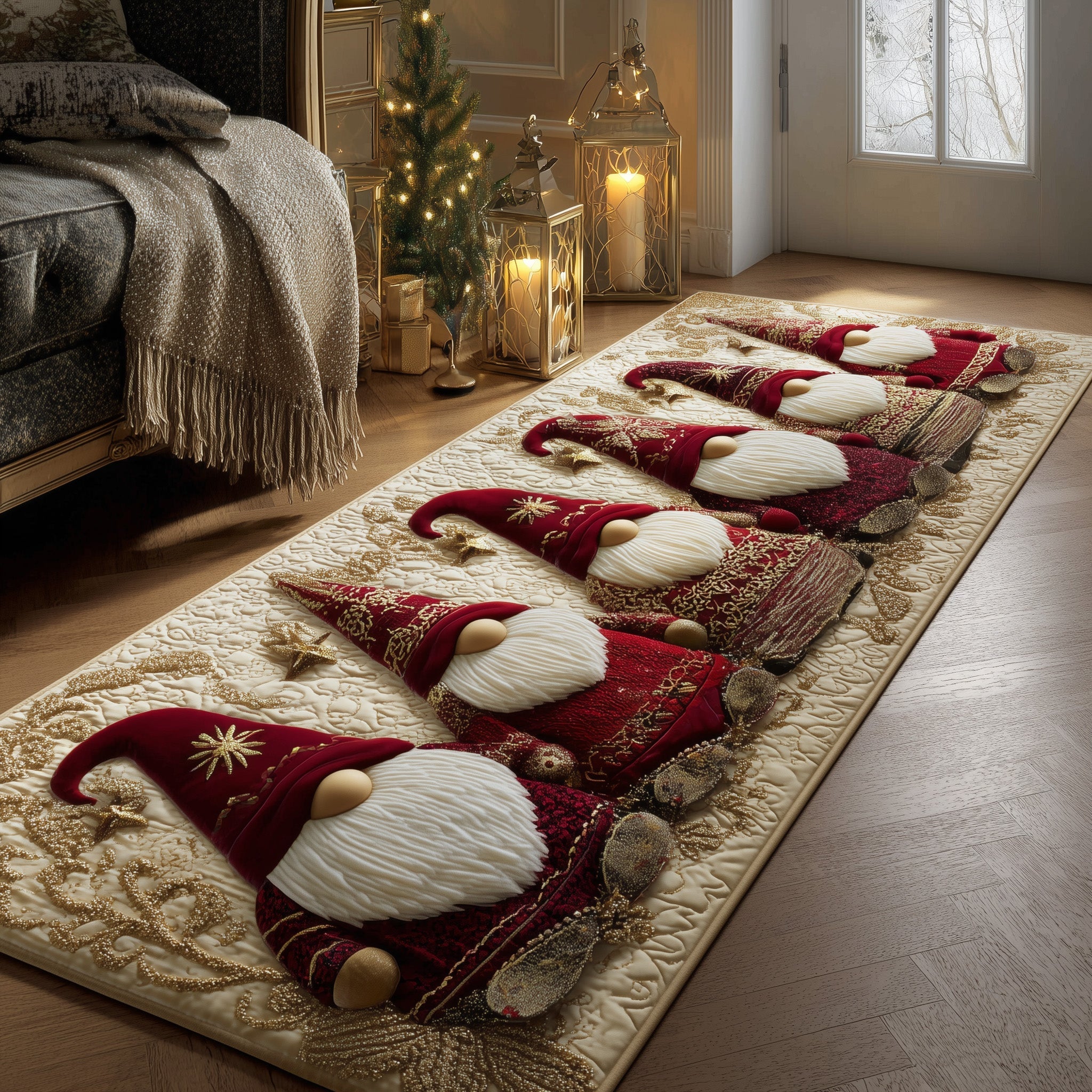 Snowy Gnome Runner Rug GFTOMA5853 – Patchique Store