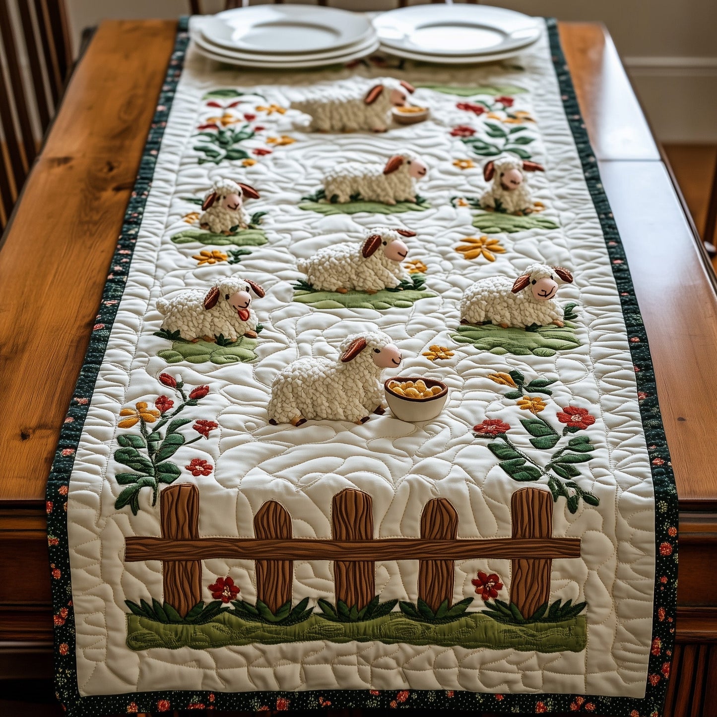 Sheep Quilted Table Runner GFTOMA585