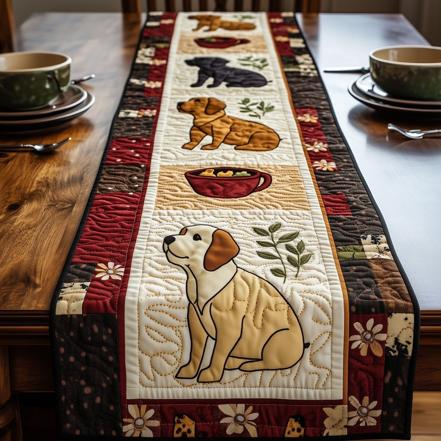 Labrador Retriever Quilted Table Runner GFTOMA590