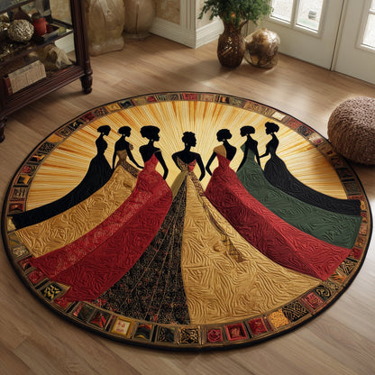 Golden Queens Quilted Round Mat GFTOMA5937
