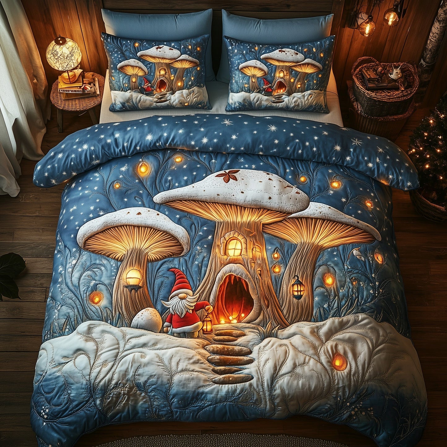 Snowy Gnome Duvet Cover Set GFTOMA5940