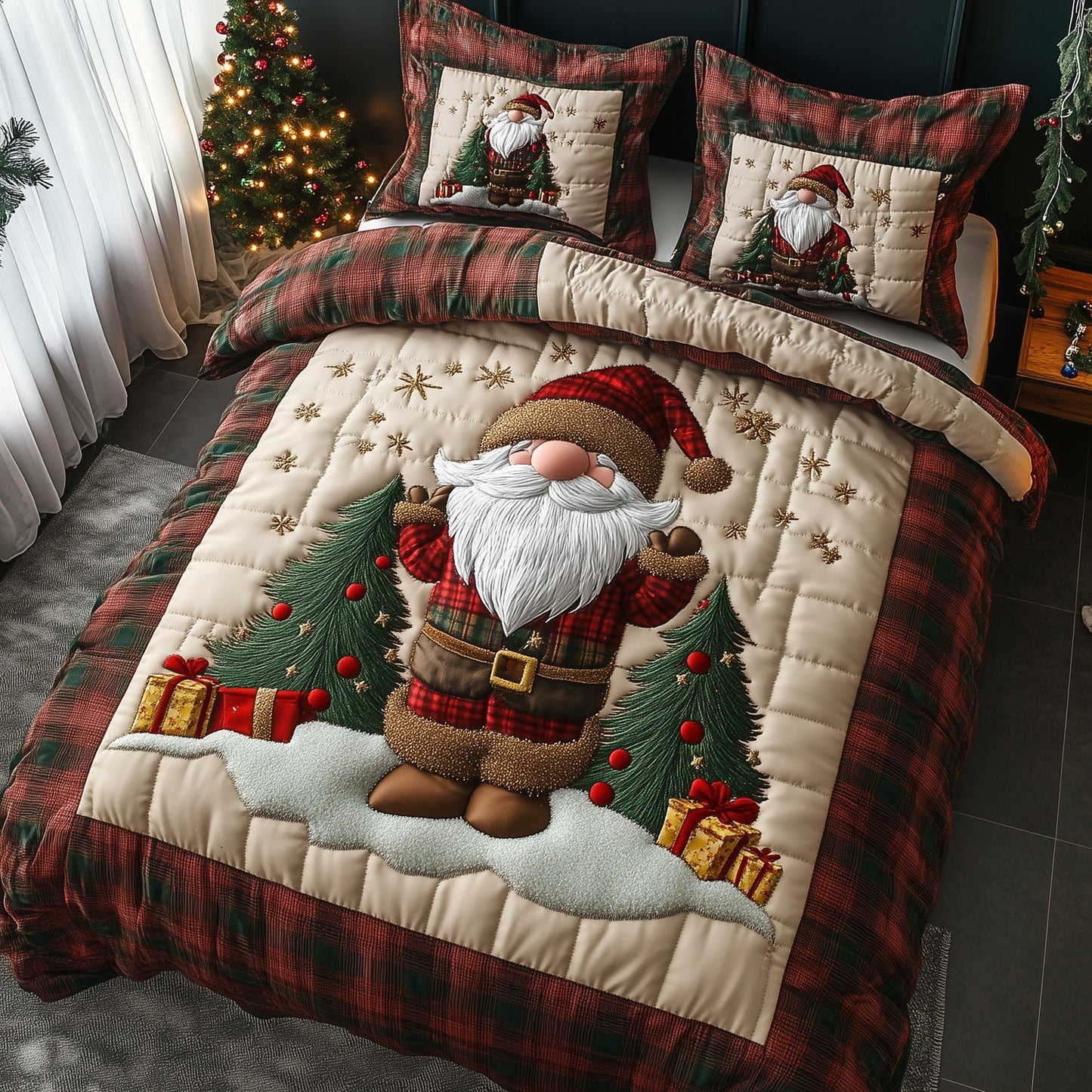 Snowy Gnome Duvet Cover Set GFTOMA5946