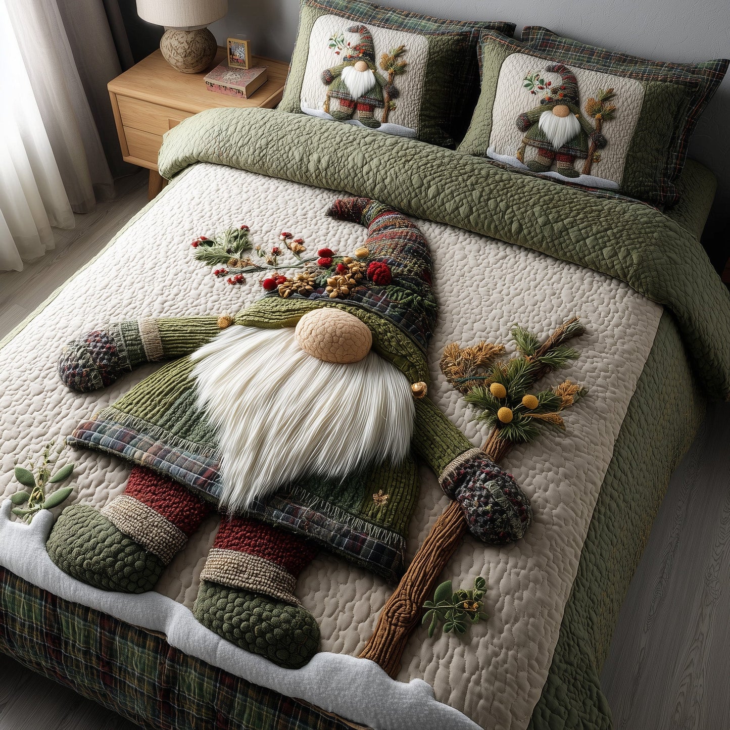 Snowy Gnome Duvet Cover Set GFTOMA5948