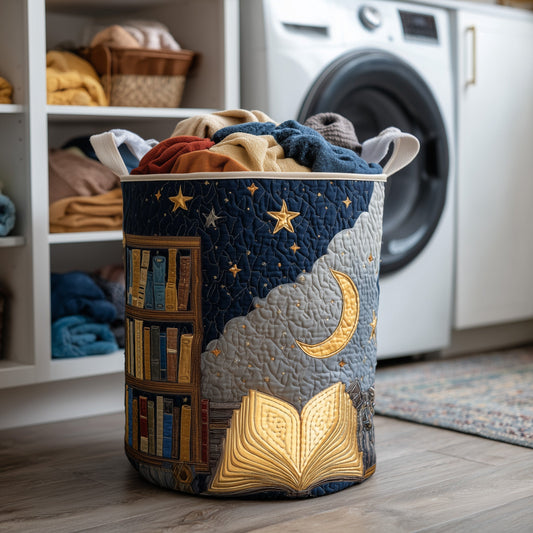 Cozy Book Quilted Laundry Basket GFTOMA5957
