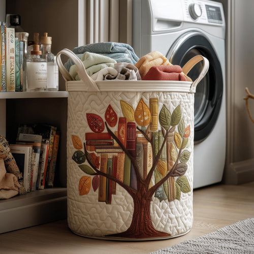 Cozy Book Quilted Laundry Basket GFTOMA5960