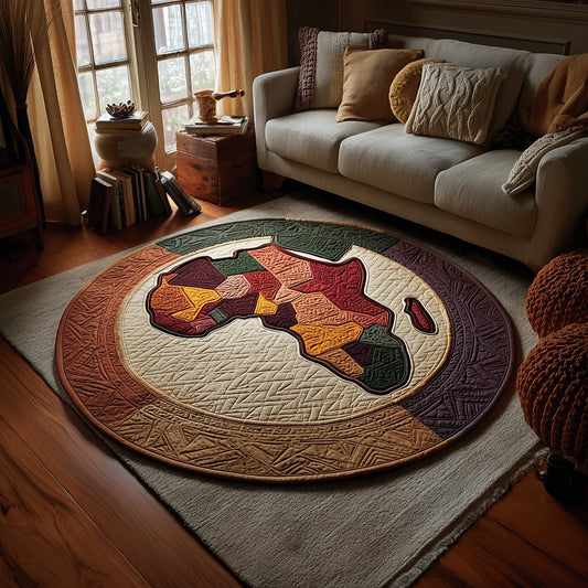 African Dream Quilted Round Mat GFTOMA6022