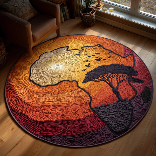 African Dream Quilted Round Mat GFTOMA6023
