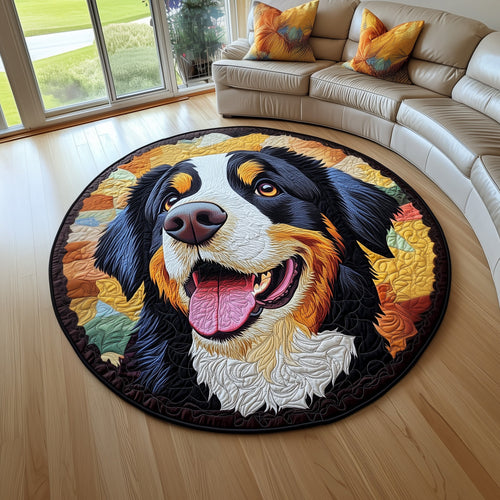 Bernese Mountain Quilted Round Mat GFTOMA6030