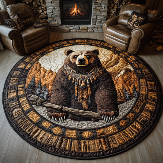 Guardian Bear Quilted Round Mat GFTOMA6038