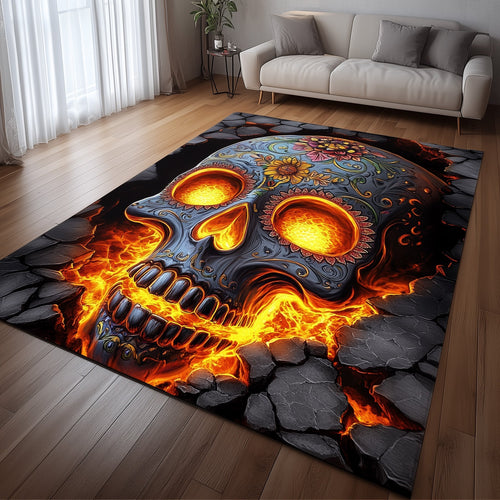 Sugar Skull Area Rug GFTOMA6067
