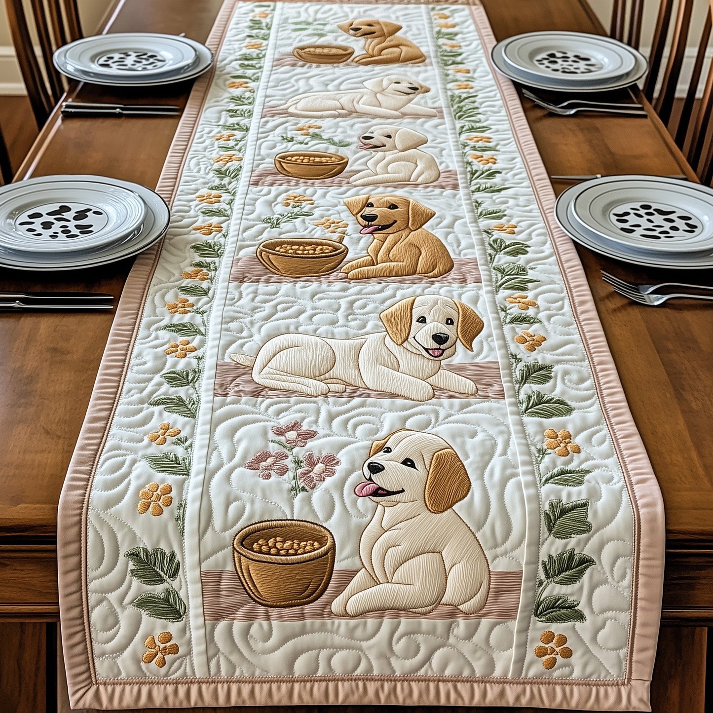 Labrador Retriever Quilted Table Runner GFTOMA606