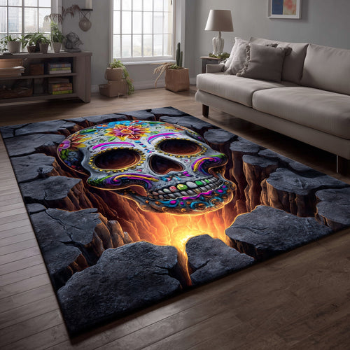 Sugar Skull Area Rug GFTOMA6071
