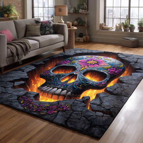 Sugar Skull Area Rug GFTOMA6072