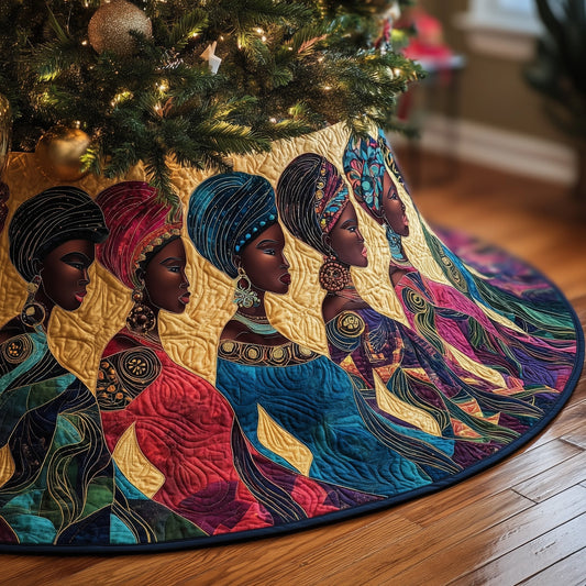 African Sunlight Quilted Tree Skirt GFTOMA6081