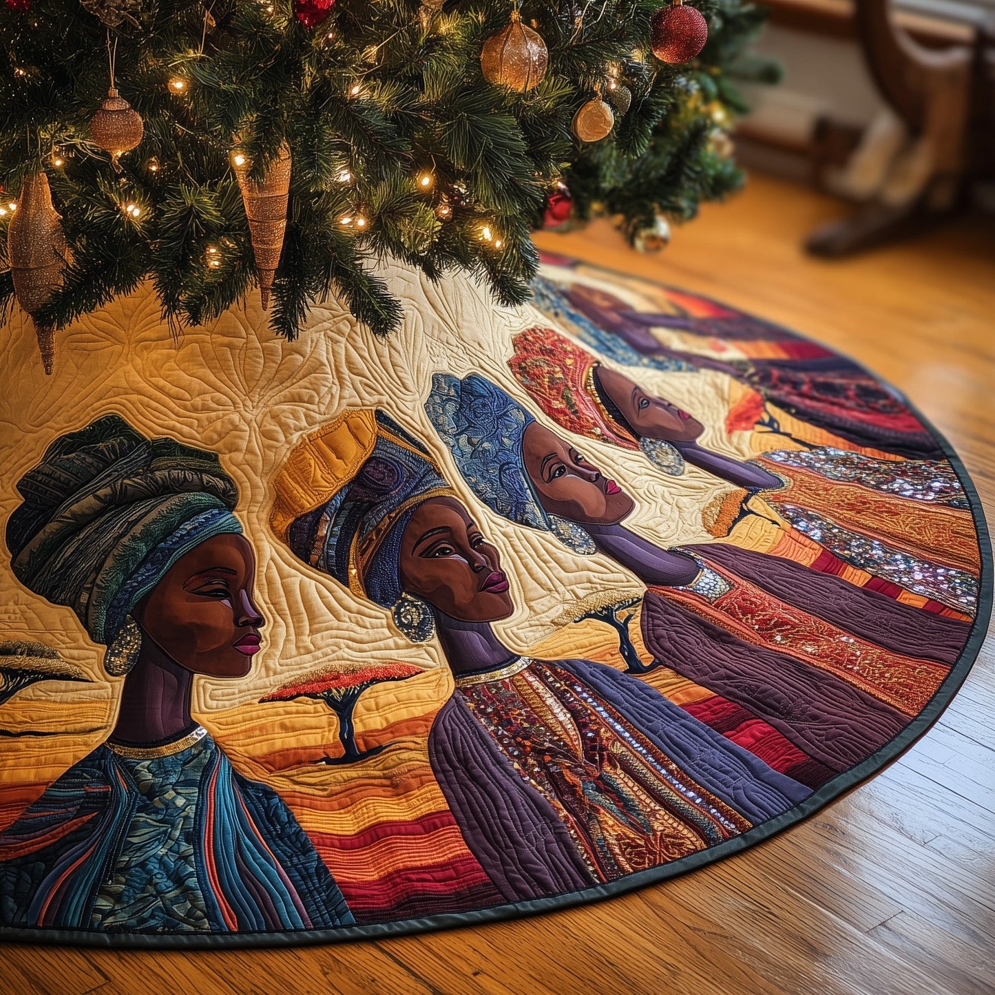 African Dream Quilted Tree Skirt GFTOMA6082
