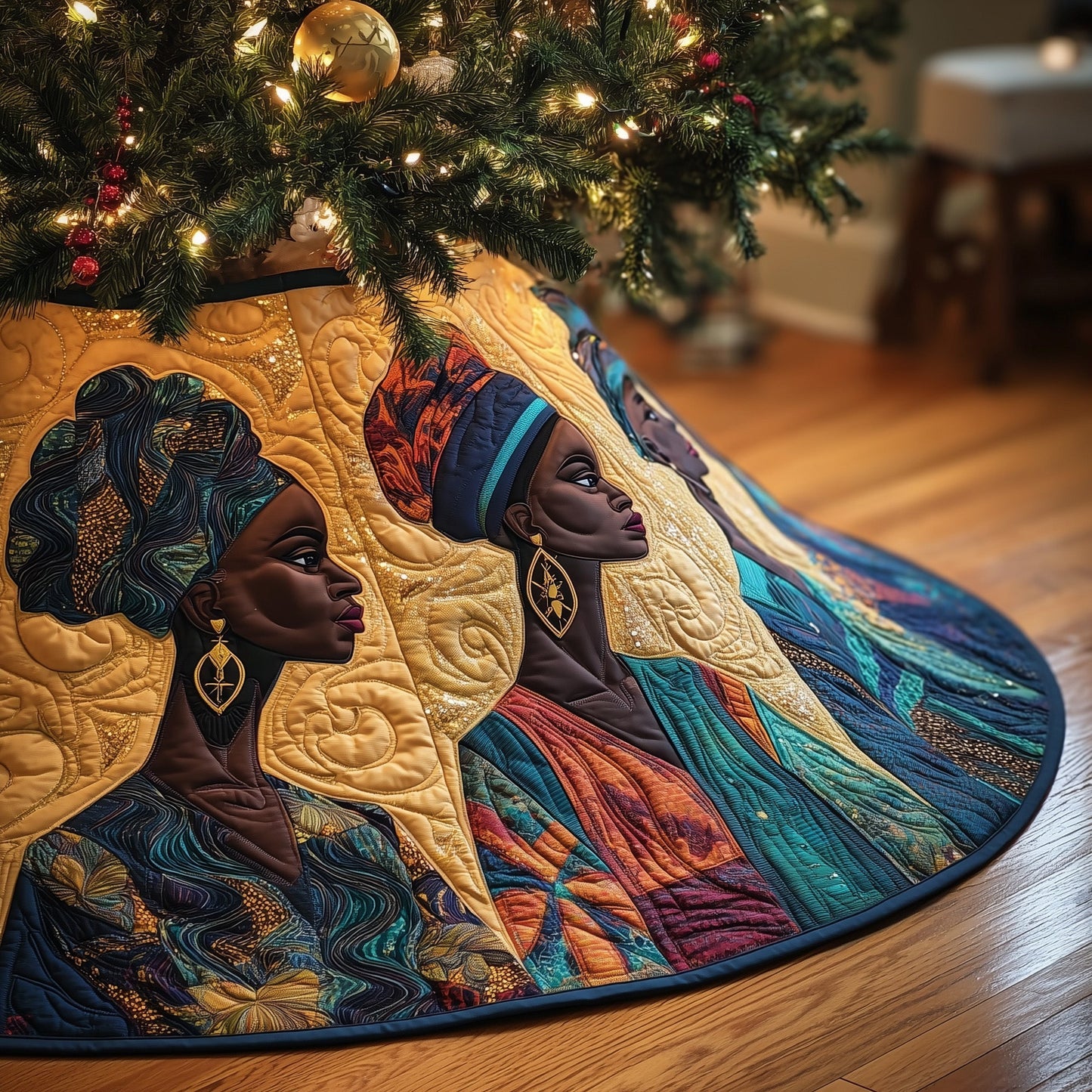 African Dream Quilted Tree Skirt GFTOMA6083