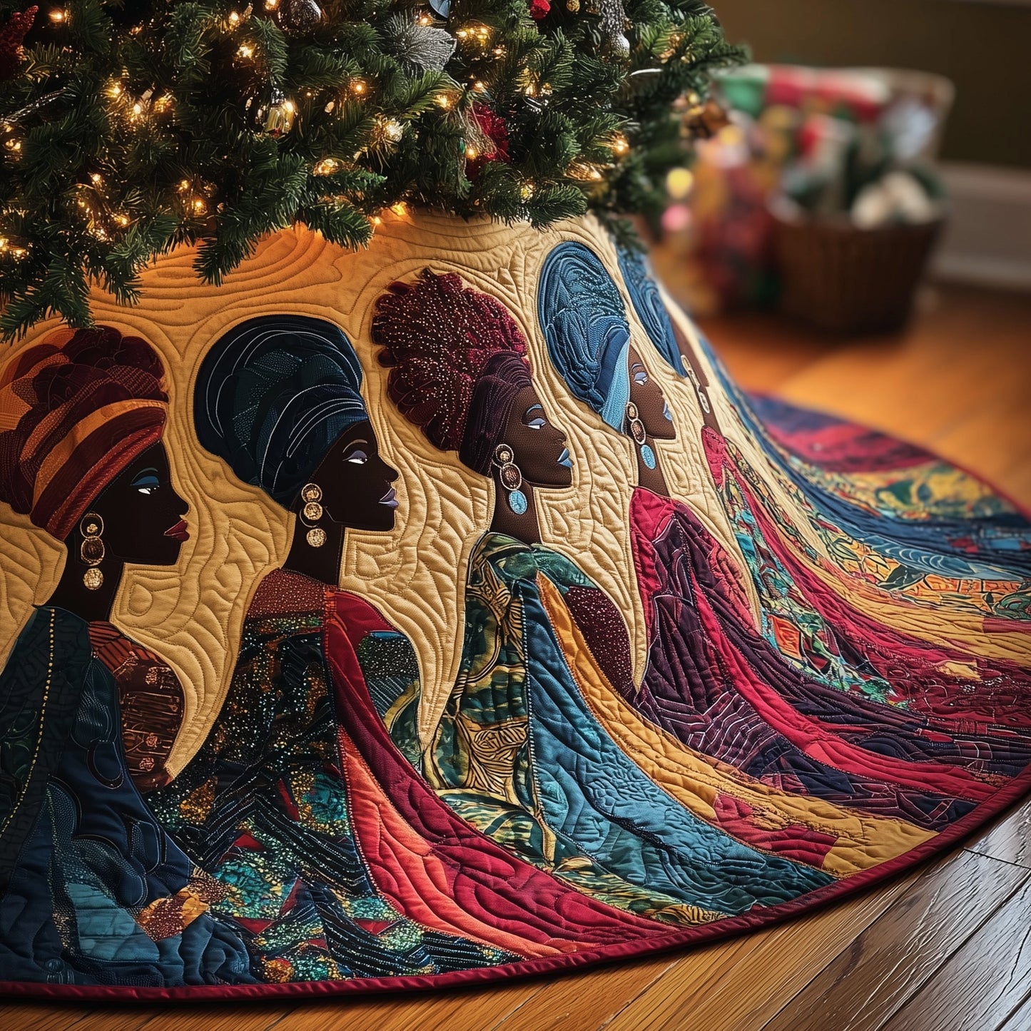 African Dream Quilted Tree Skirt GFTOMA6084