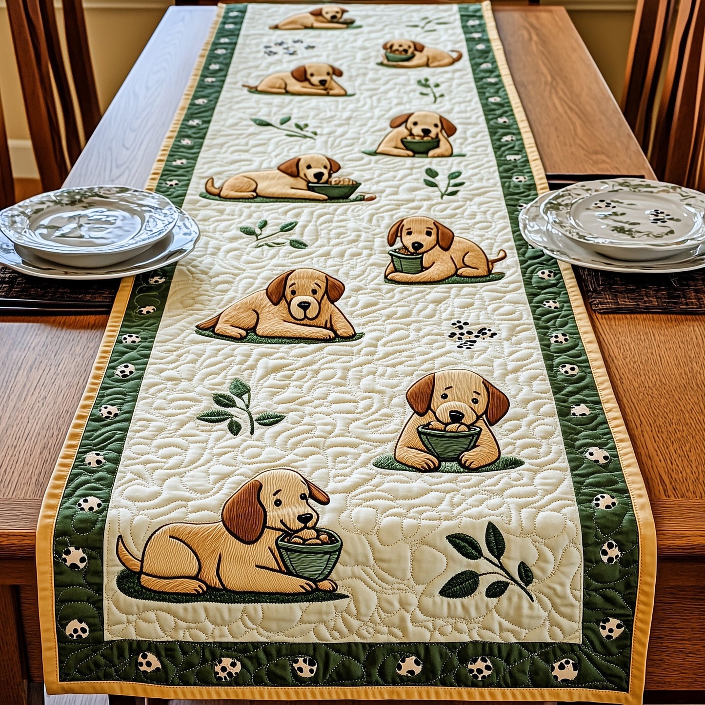 Labrador Retriever Quilted Table Runner GFTOMA608