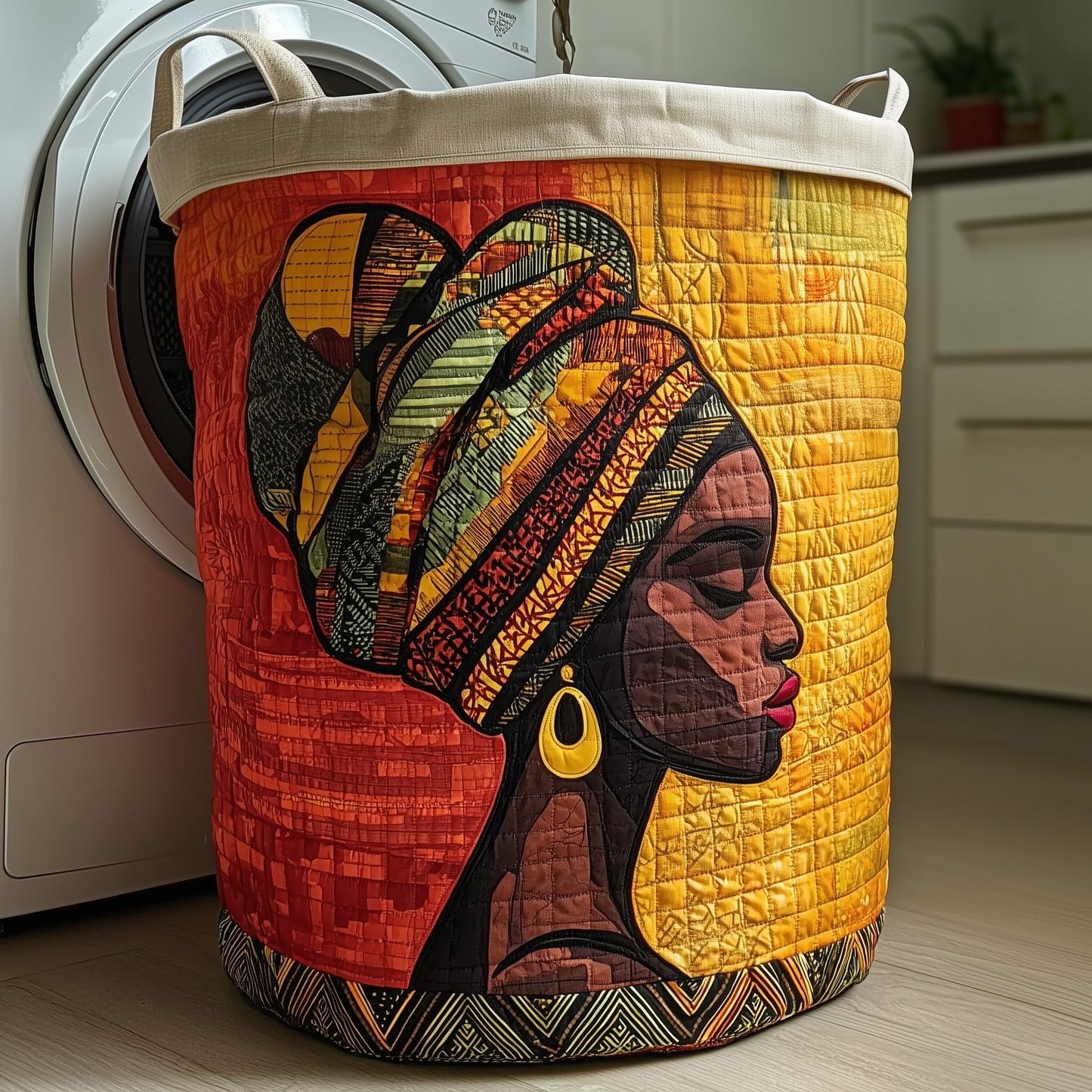 Golden Queens Quilted Laundry Basket GFTOMA6096