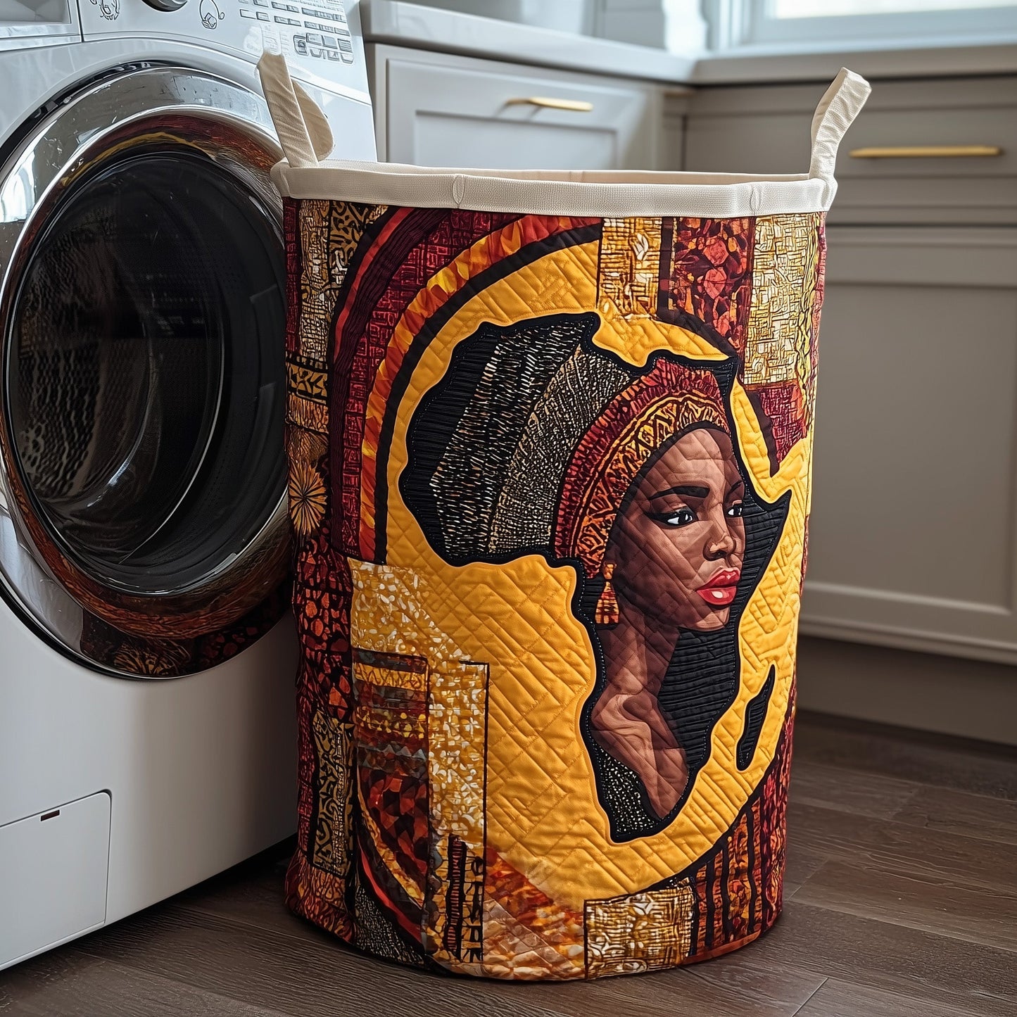 Golden Queens Quilted Laundry Basket GFTOMA6097