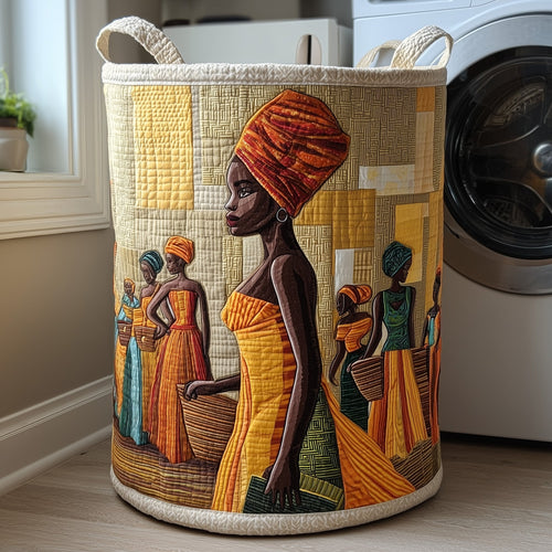 Golden Queens Quilted Laundry Basket GFTOMA6099