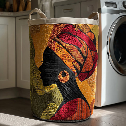 African Sunlight Quilted Laundry Basket GFTOMA6100