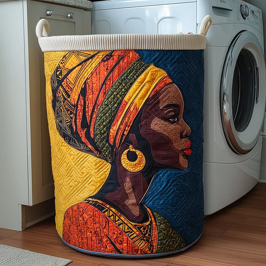 African Sunlight Quilted Laundry Basket GFTOMA6103